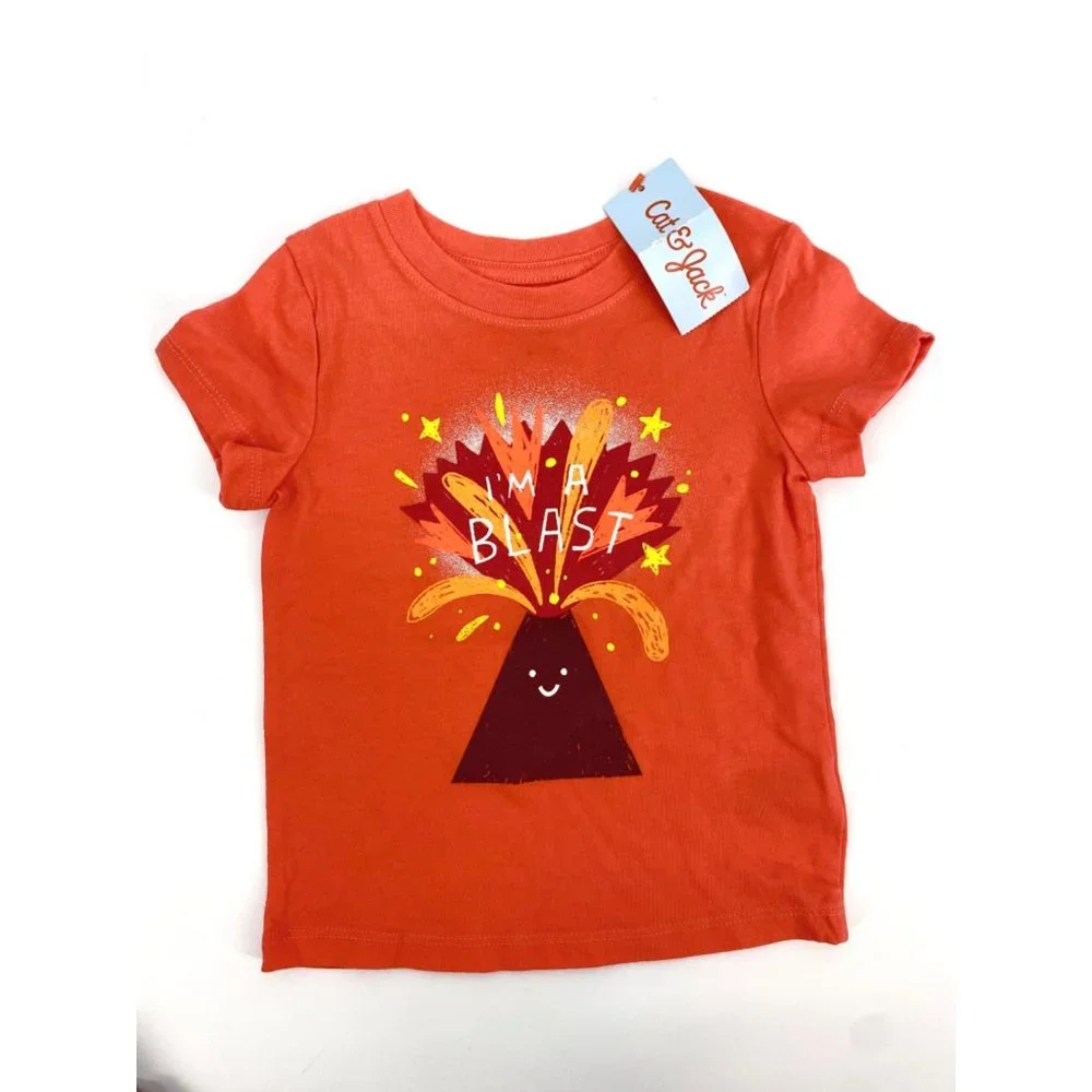 I'm A Blast orange short sleeve graphic tee NEW WITH TAGS